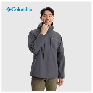 哥伦比亚户外休闲25春夏新品男防水单层冲锋衣运动徒步外套XE0271
