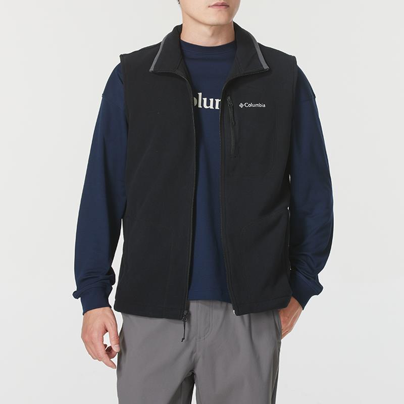Columbia户外运动抓绒衣冬季马甲
