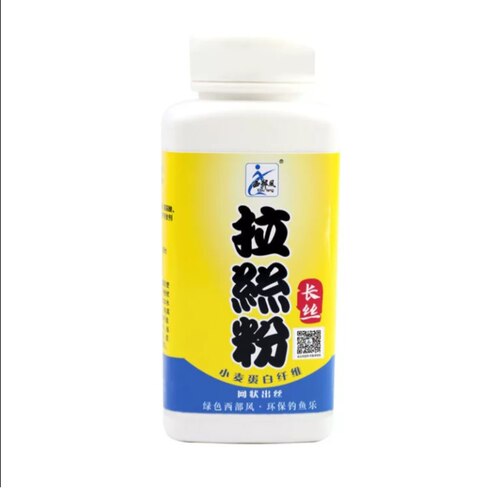 西部风鱼饵纯小麦蛋白纤维超黏拉丝粉250克中长丝短丝钓鱼鲫鲤草
