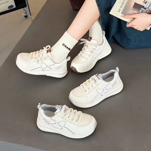 厚底单鞋 运动休闲女鞋 女真皮老爹鞋 轻便阿甘鞋 小白鞋 渊博2026新款