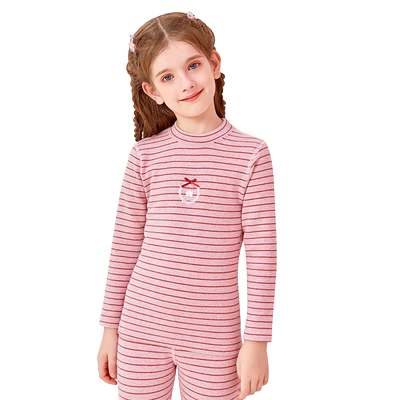 女童舒绒加厚内衣套装英博伦全棉