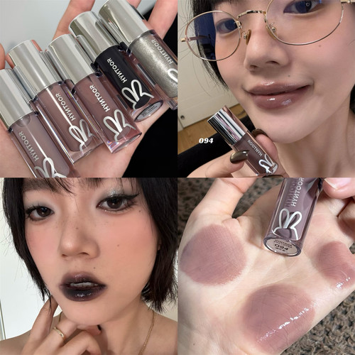 朋克风！黑兔唇蜜镜面口黑烟熏妆