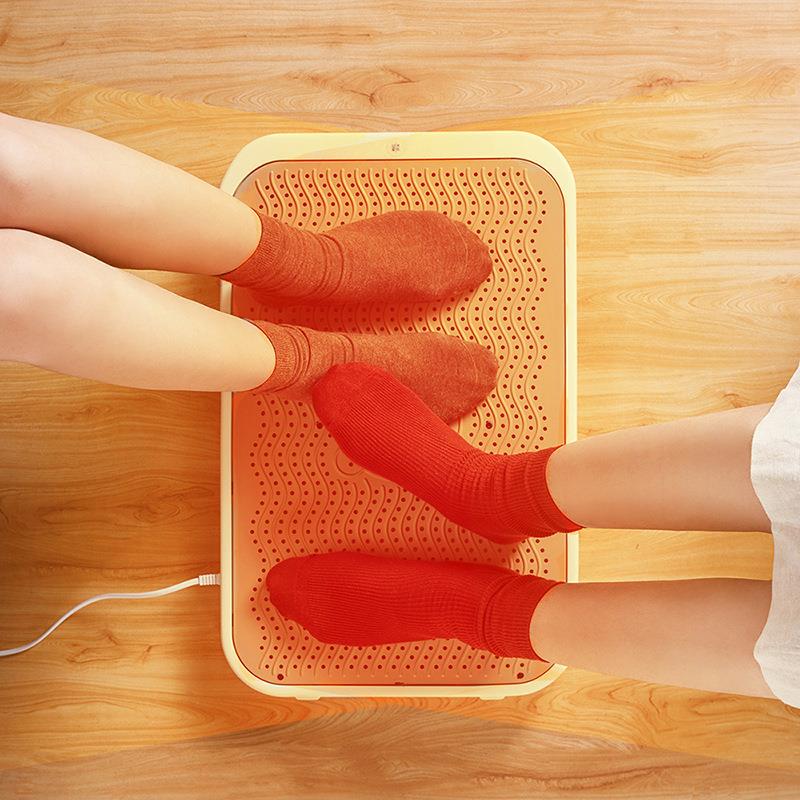 小熊暖脚器DNQ-A02X1取暖器暖脚板家用节能电暖器烘脚办公烤脚火