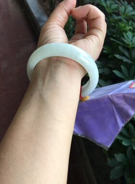 圈口62缅甸天然A货保真正品宽版手镯大口径送礼自戴