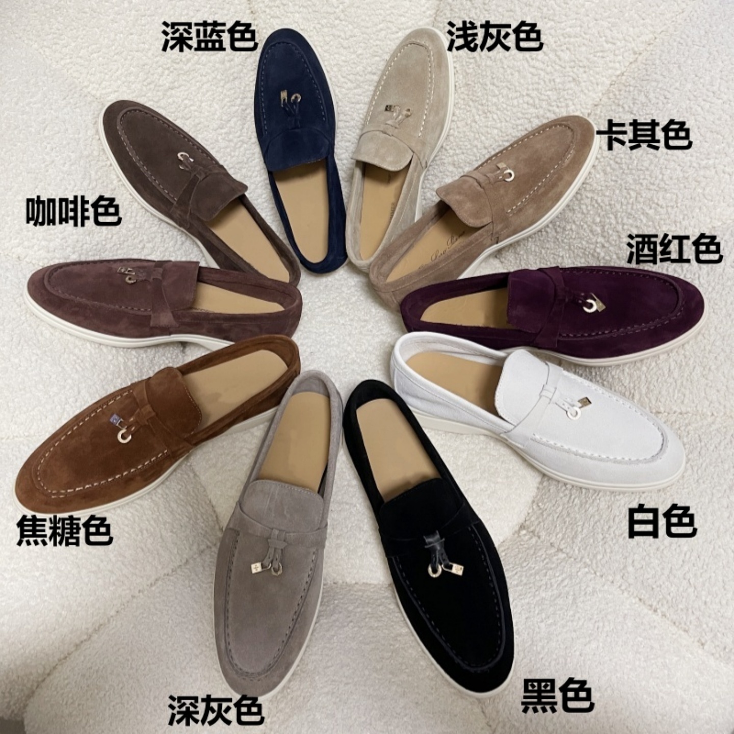 lp乐福鞋女休闲软底真皮老钱风男