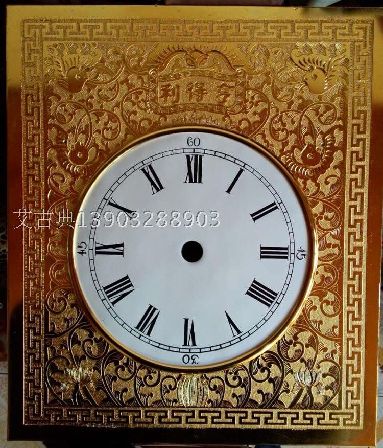 苏钟机芯 南京钟 纯铜机械机芯多花型 纯手工纯铜盘屉镀金