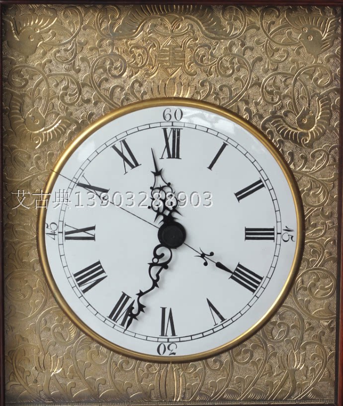 苏钟机芯 南京钟 纯铜机械机芯多花型 纯手工纯铜盘屉镀金