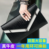 手拿包女真皮2025新牛皮手抓包宴会包信封包韩版 女士手包小包夹包
