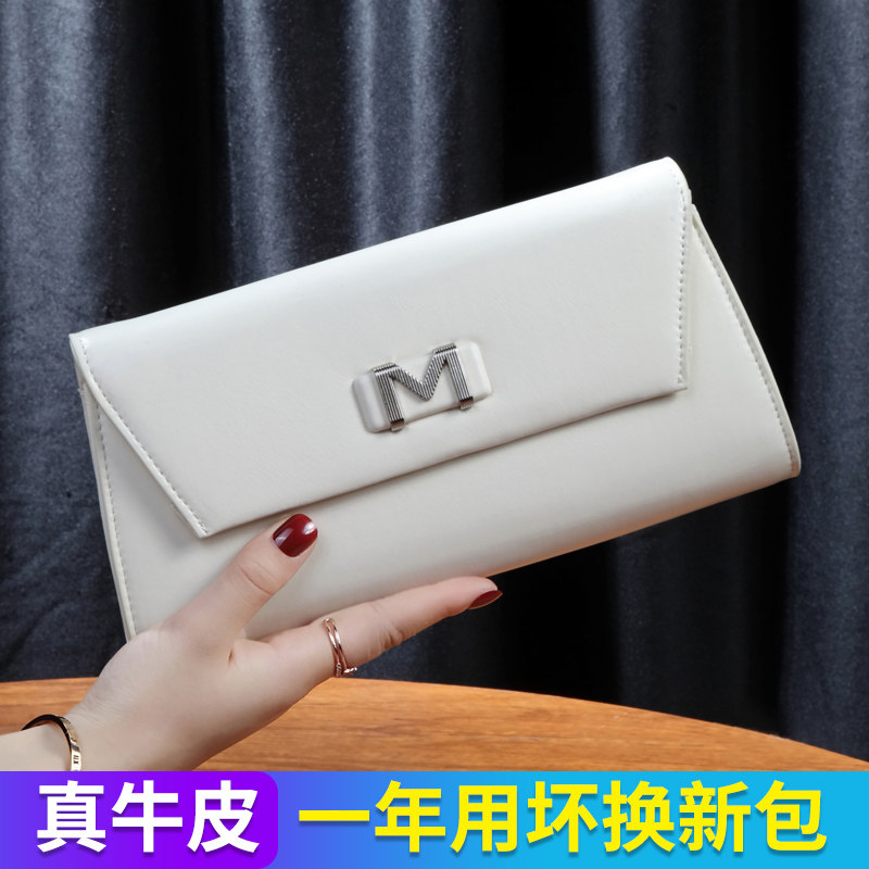 2023新款真皮手m包女气质大容量宴会手抓包软牛皮休闲单肩斜挎女