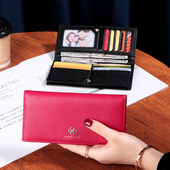 超薄两折真皮钱包女百搭2025新款 软牛皮长中短款 多卡位大钞夹钱夹