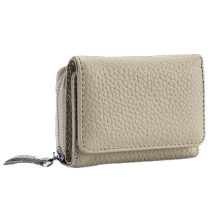 头层牛皮防盗刷迷你三折短款小钱包2025新款真皮拉链零钱包大钞夹