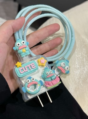 66w/88w/100w充电器保护套适用华为pura70/mate60/nova12数据线女