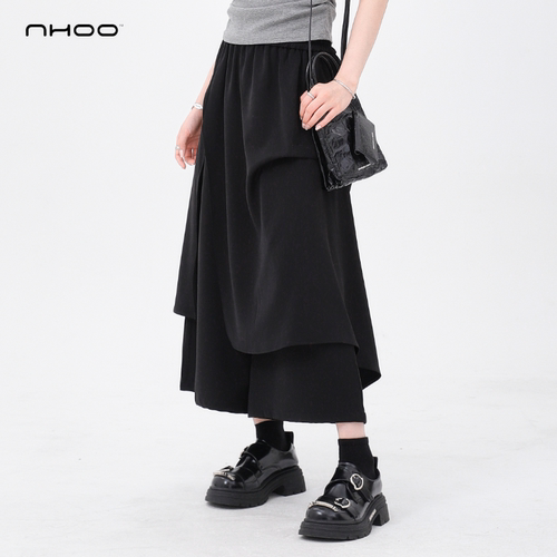 NHOO设计感假两件裤裙层次感裤裙