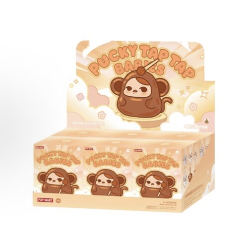 POPMART泡泡玛特PUCKY 毕奇敲敲系列搪胶毛绒挂件盲盒玩具礼物