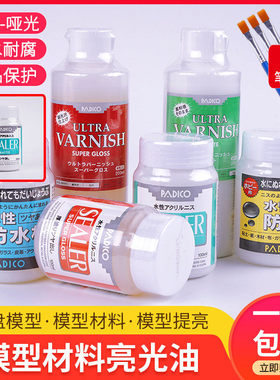 padico帕蒂格石塑粘土上光油软陶亮油透明油手办泥黏土模型亮光油