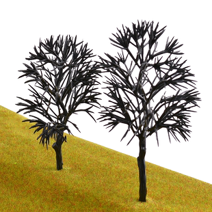 小树木模型树建筑材料微景观场景diy迷你造景梧桐树仿真假树微缩