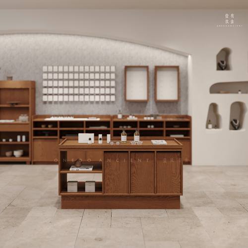 饰品店服装店中岛台展示柜