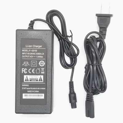 阿尔郎平衡车充电器36V电瓶锂电三插孔42V2A滑板车通用航空头电源