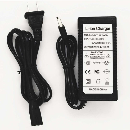 JASON电动滑板车专用USB头Li-ion Charger24V29.4V2A充电器适配器