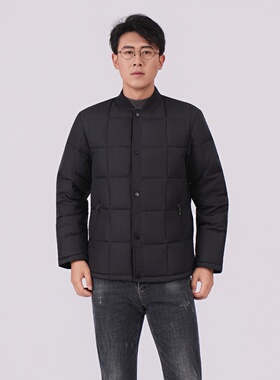 大羽轻薄款羽绒服男款2025冬季新款中老年短款男士轻便外套67102