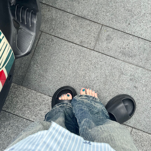 【墨屿青黛】手工穿戴甲复古孔雀绿猫眼脚指甲美甲夏日高级感指甲