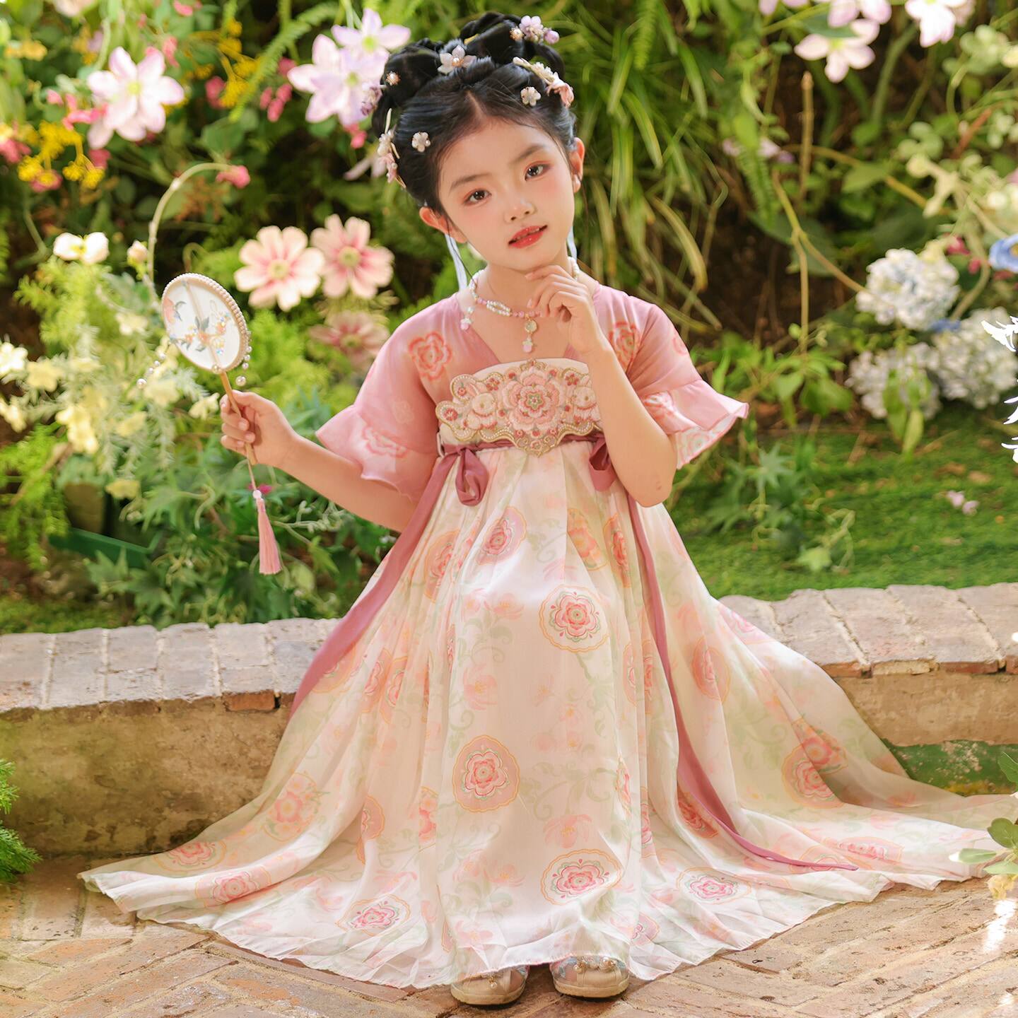 汉服女童夏款超仙古风连衣裙儿童古装2026新款夏季女孩唐装公主裙