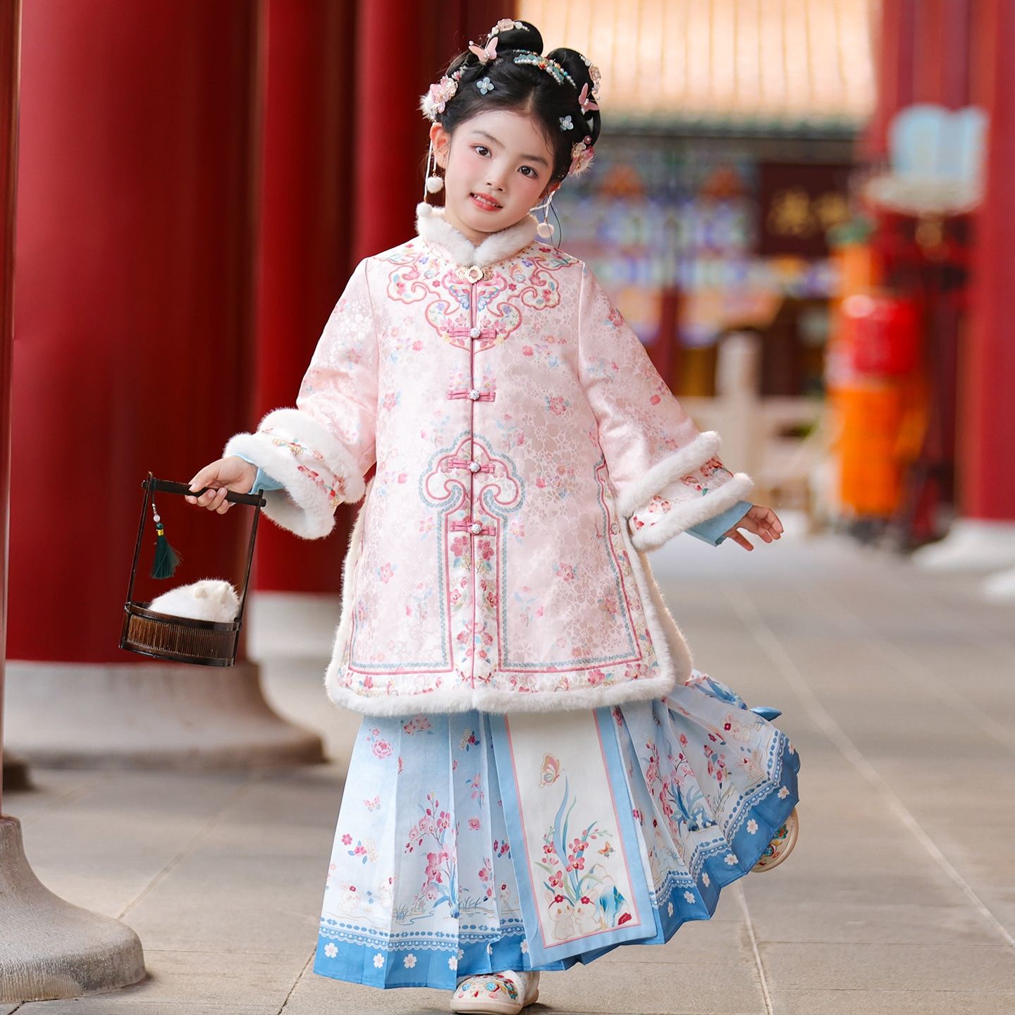 女童汉服2026新款儿童秋冬明制马面裙套装小女孩中国风古装拜年服,童装/婴儿装/亲子装,唐装,淘宝优惠券,粉丝福利购,淘宝优惠卷