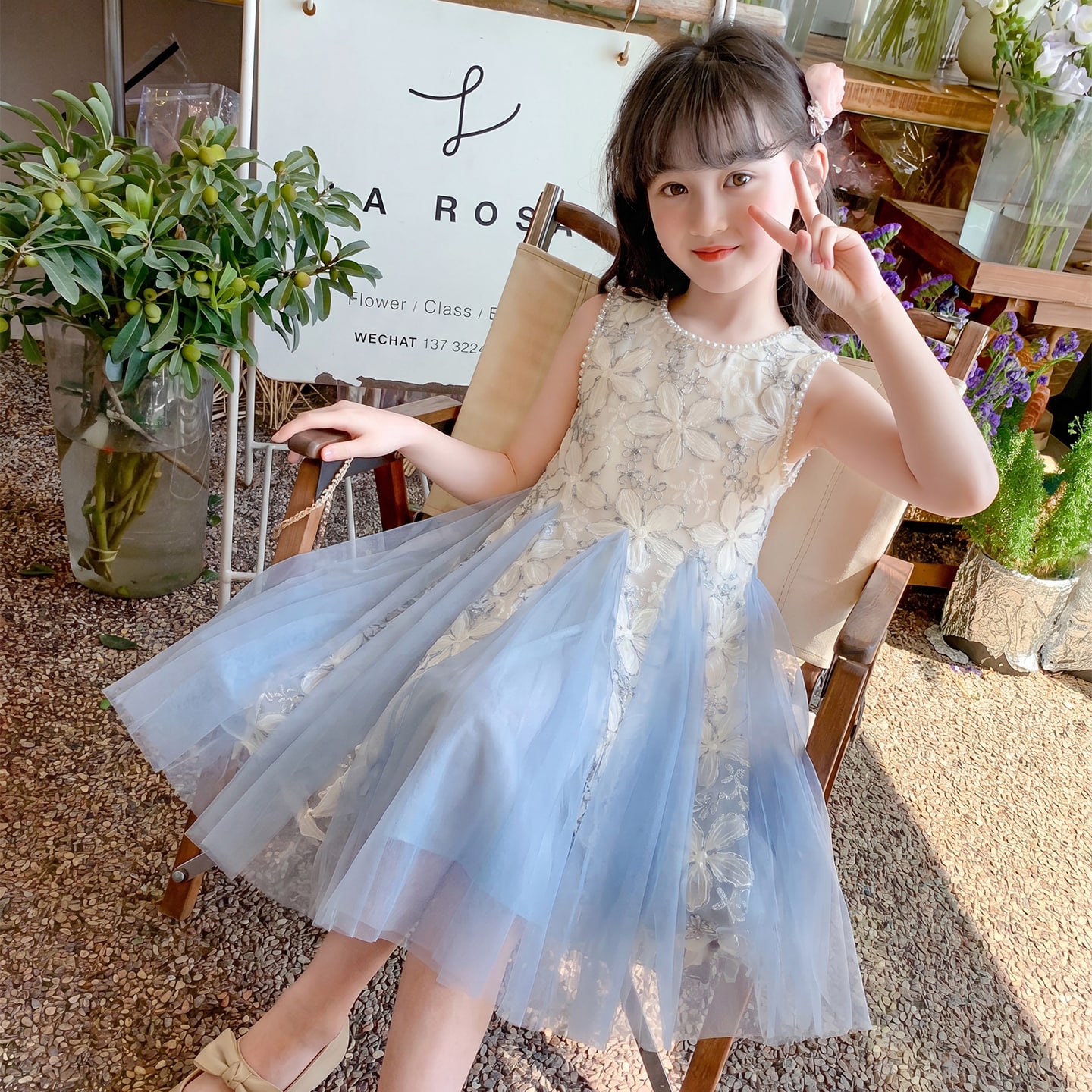 女童夏装连衣裙2026新款儿童洋气韩版女孩夏季裙子甜美背心公主裙