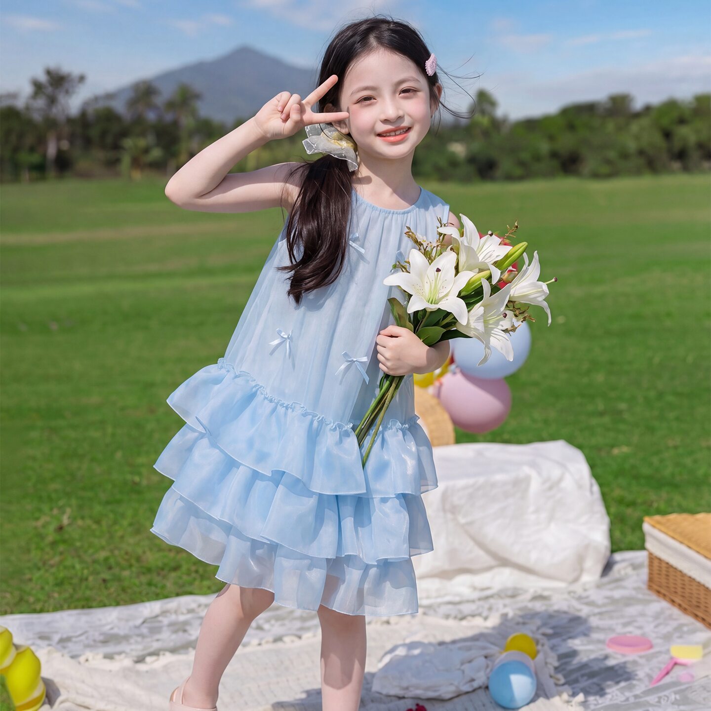 女童连衣裙夏装2026新款小孩绝美公主裙巨好看夏季儿童装洋气裙子