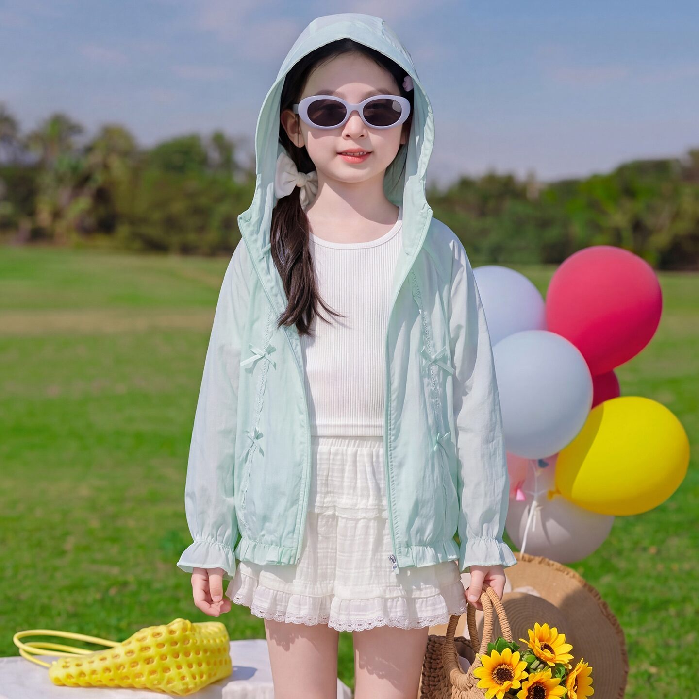 女童防晒衣2026新款洋气女宝宝夏季轻薄外套儿童小女孩夏装防晒服