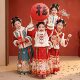女童喜庆过年汉服儿童马面裙套装 拜年服冬装 2026新款 中国风新年装