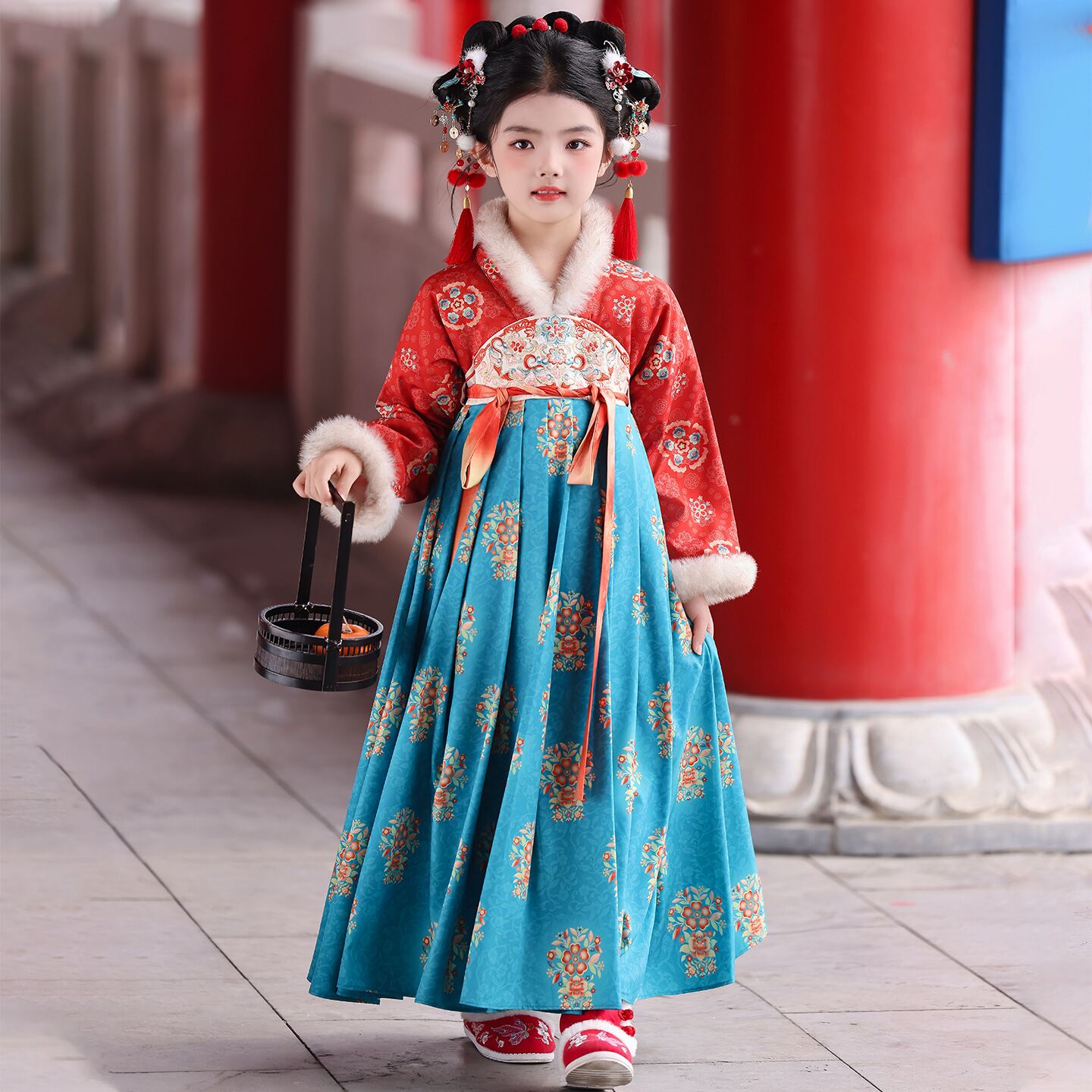 拜年服女童冬装2026新款国风连衣裙加绒古装儿童过年唐装汉服冬季,童装/婴儿装/亲子装,唐装,淘宝优惠券,粉丝福利购,淘宝优惠卷