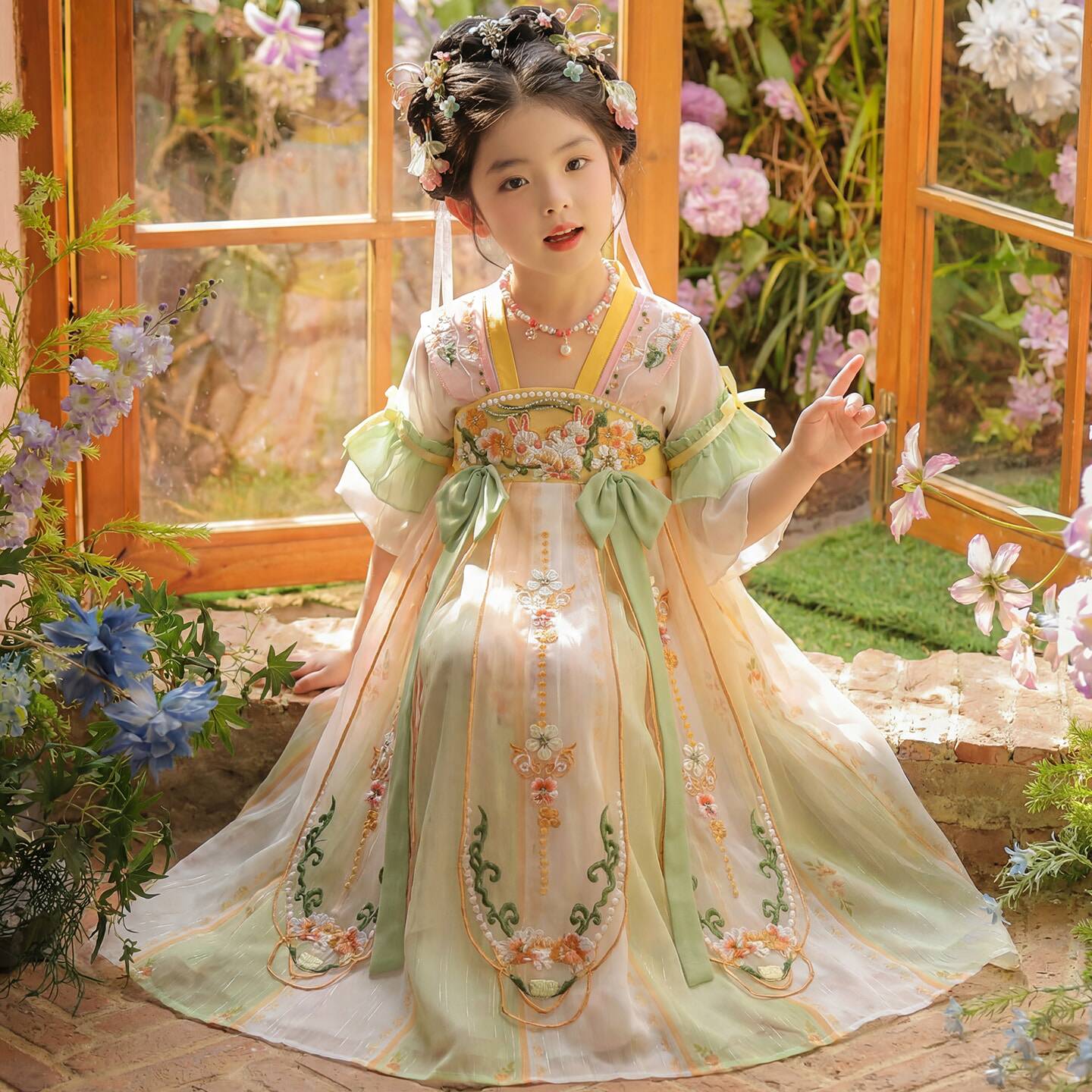 女童汉服2026新款夏季超仙古风连衣裙小女孩唐装中国风儿童古装夏
