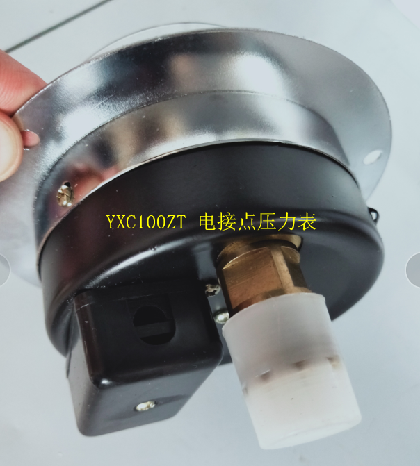 YXC100ZT杭州富阳东方轴向电接点压力表B型硫化机双常开触点40mpa