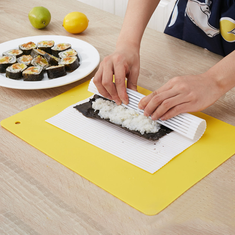 日本DIY食品级塑料寿司帘做寿司工具竹帘紫菜包饭寿司卷料理模具