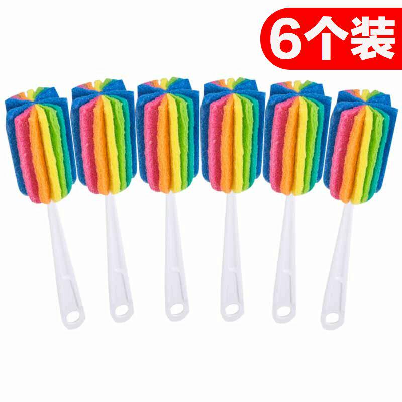 百洁布杯刷长柄洗杯子刷玻璃清洁神器水杯刷涮子刷杯器家用小刷子
