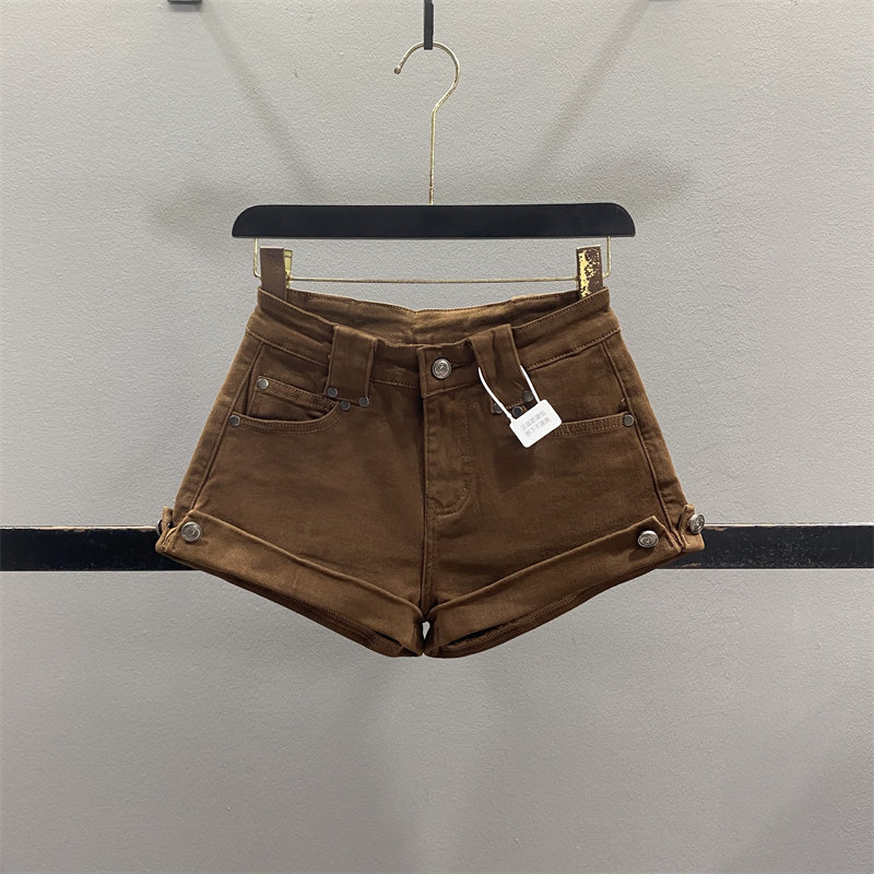 美式辣妹卷边牛仔超短裤女2026春季新款弹力显瘦性感A字阔腿热裤,女装/女士精品,牛仔裤,淘宝优惠券,粉丝福利购,淘宝优惠卷