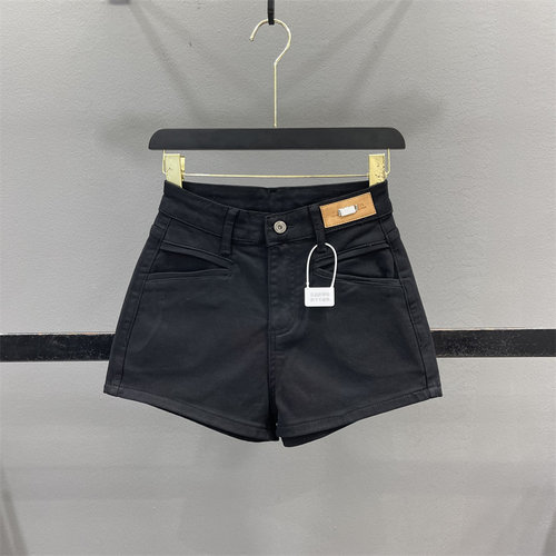 高腰牛仔短裤女辣妹A字阔腿热裤