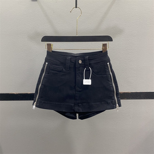 侧边拉链牛仔短裙裤 显瘦小个子辣妹A字包臀半身裙 女2026春夏新款
