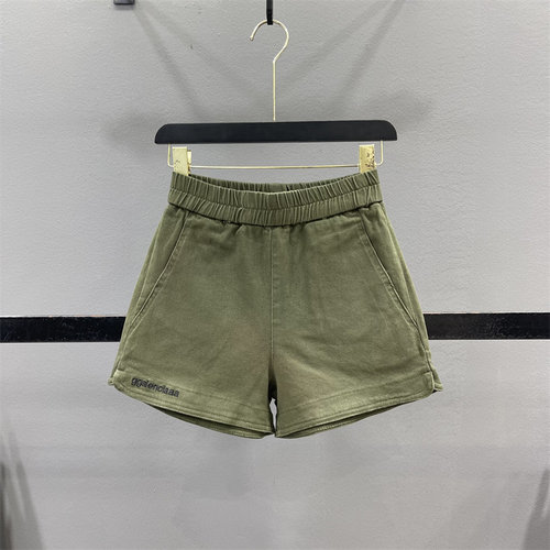 松紧腰牛仔短裤女休闲阔腿热裤