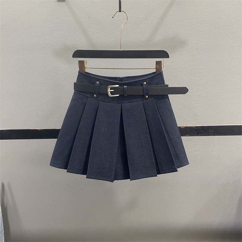 复古学院风百褶半身裙女2026春夏新款减龄显瘦辣妹A字防走光短裙,女装/女士精品,半身裙,淘宝优惠券,粉丝福利购,淘宝优惠卷