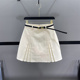 短裙 百褶半身裙女洋气高腰显瘦防走光遮胯A字西装 清仓不退换