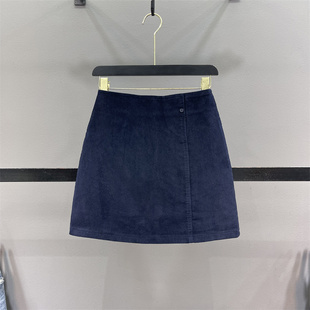 灯芯绒半身裙女高腰显瘦A字防走光包臀短裙子 清仓不退换