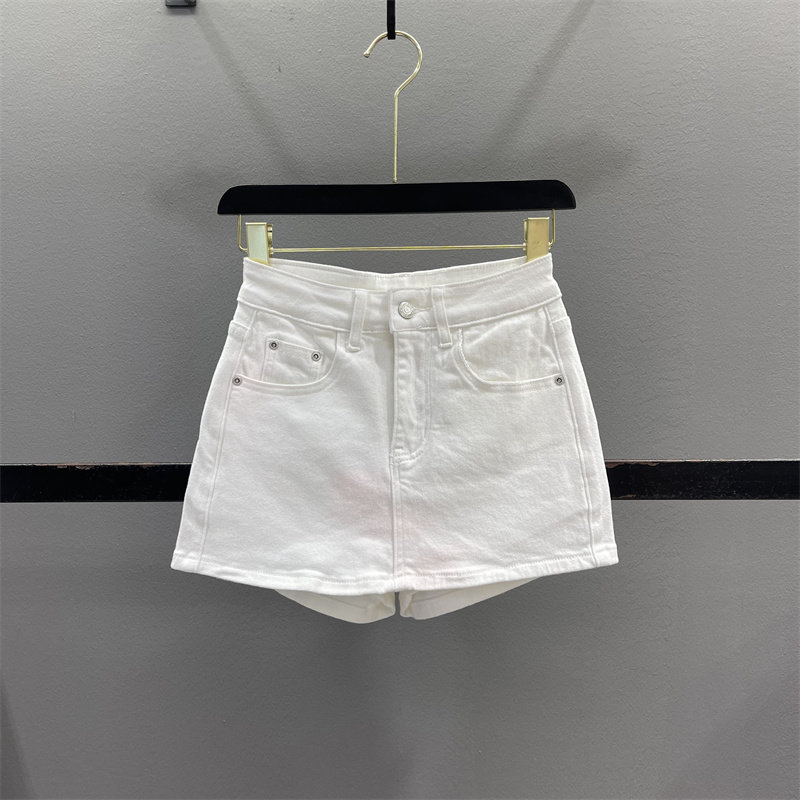 白色牛仔半身裙女2026夏季新款小个子弹力显瘦紧身辣妹包臀短裙裤