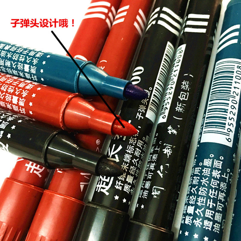 正品闻亿700油性记号笔红色黑色蓝色粗头 大头笔记号笔批发