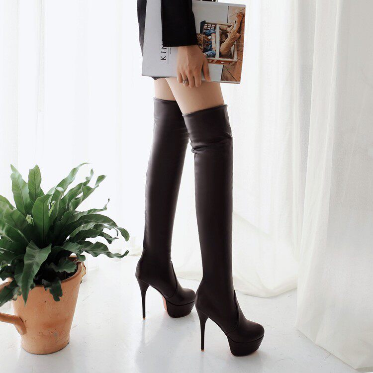 new pattern Knee boots Europe and America Autumn and winter sexy long and tube-shaped Boots Waterproof Extra high heels Boots Stiletto Women's Bootsin the Women's Shoes, Boots  category - from Buy2taobao.com to provide professional Taobao agent buy service