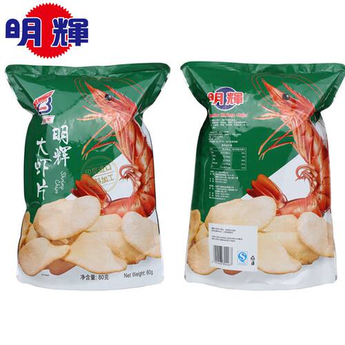 明辉休闲原味浓浓不可挡80g虾片