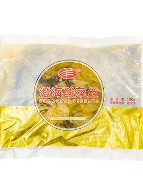 伟顺澄海酸菜丝160g独立袋装