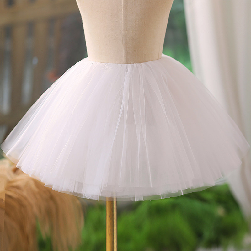 女童短裙蓬蓬裙儿童礼服裙撑公主衬裙半身婚纱礼服裙舞蹈裙蓬蓬裙图片