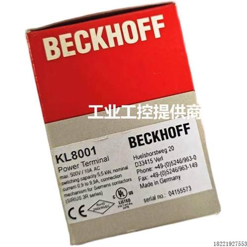 议价BECKHOFF KL8001 KL1819 KL1872 KL1904数字量输入模块原